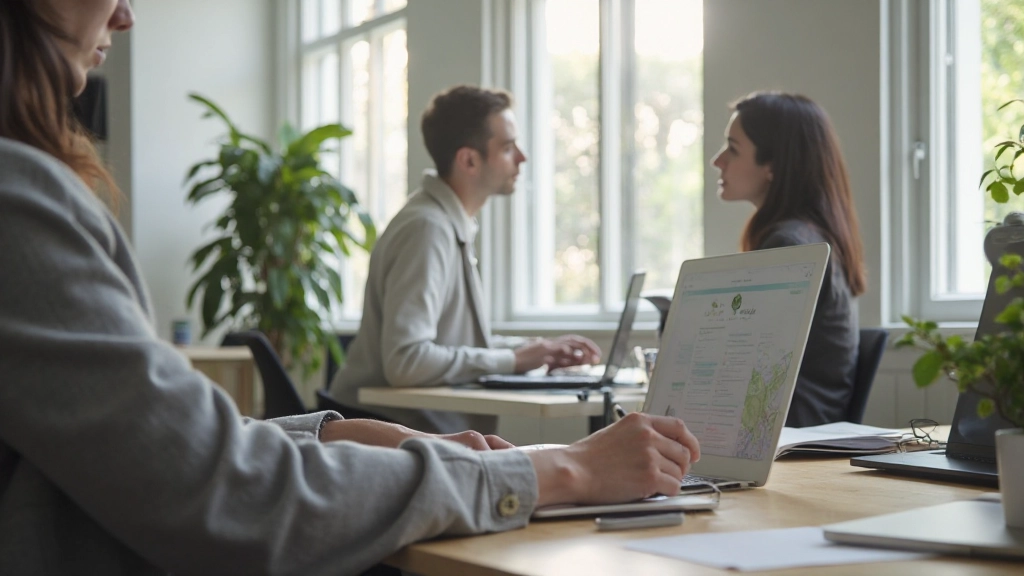 Professioneel werkEnvironment met focus en momentum